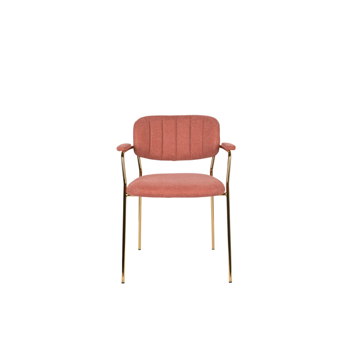 ANLI STYLE Armchair Jolien Gold|Pink