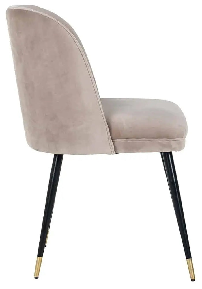 Richmond Interiors Alicia Eetkamerstoel Khaki Velvet