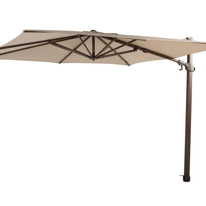 4 Seasons Zweefparasol Siesta premium 300x300 cm. - beach|dark woodlook