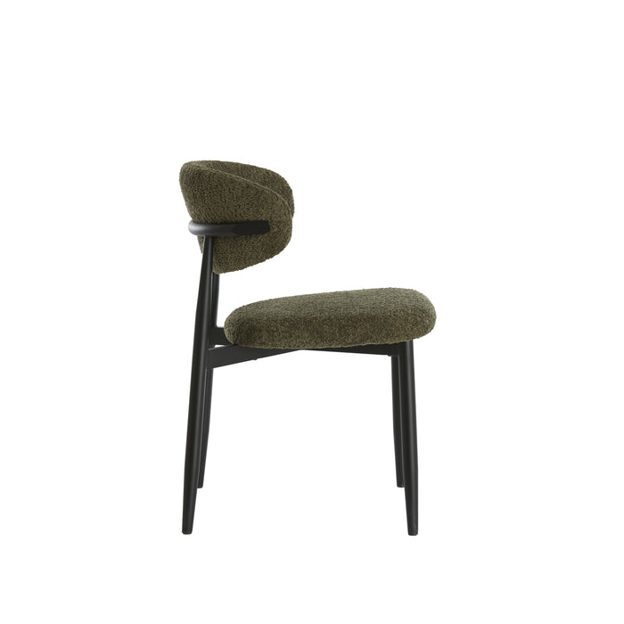 Light & Living - Eetkamerstoel ENIOLA - 54x52x76cm - Groen - Set van 2