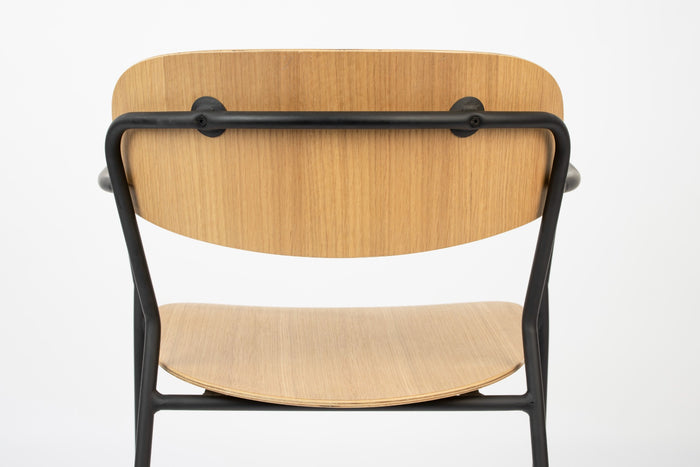ANLI STYLE Armchair Jolien Black|Wood