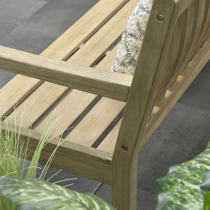 Vondel parkbench - eucalyptushout met white wash - L190 cm
