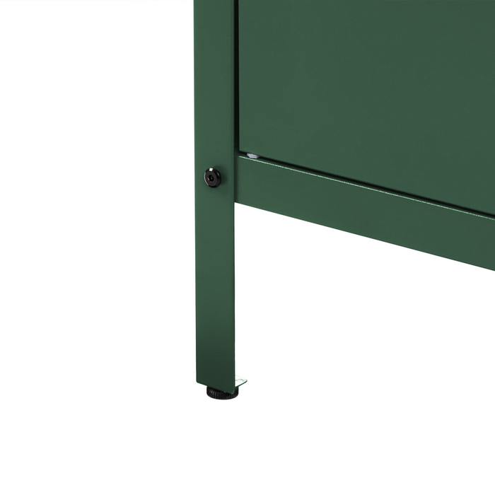 Beliani - VILAMA - Buitenkeukenkast met spoelbak - Groen - Staal