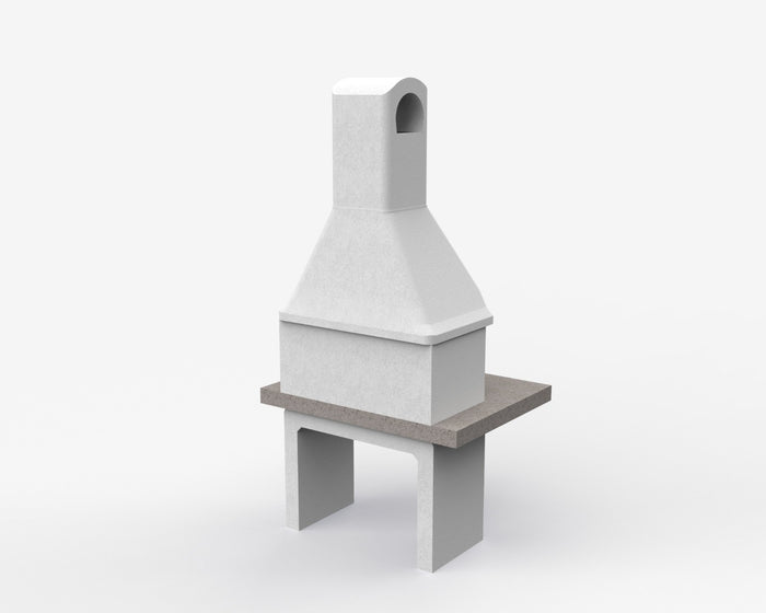 Sarom Fuoco - Betonnen barbecue - PIAVE - 80 x 103 x 198 cm