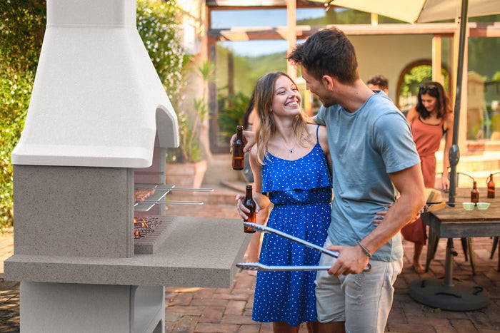 Sarom Fuoco - Betonnen barbecue - PIAVE - 80 x 103 x 198 cm