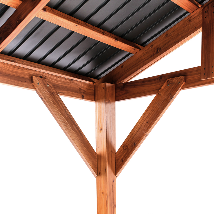 Beliani - SECCHIA - Prieel - Lichthout - Dennenhout