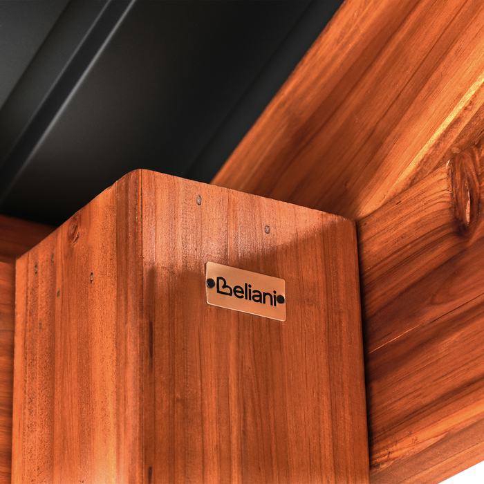 Beliani - SECCHIA - Prieel - Lichthout - Dennenhout