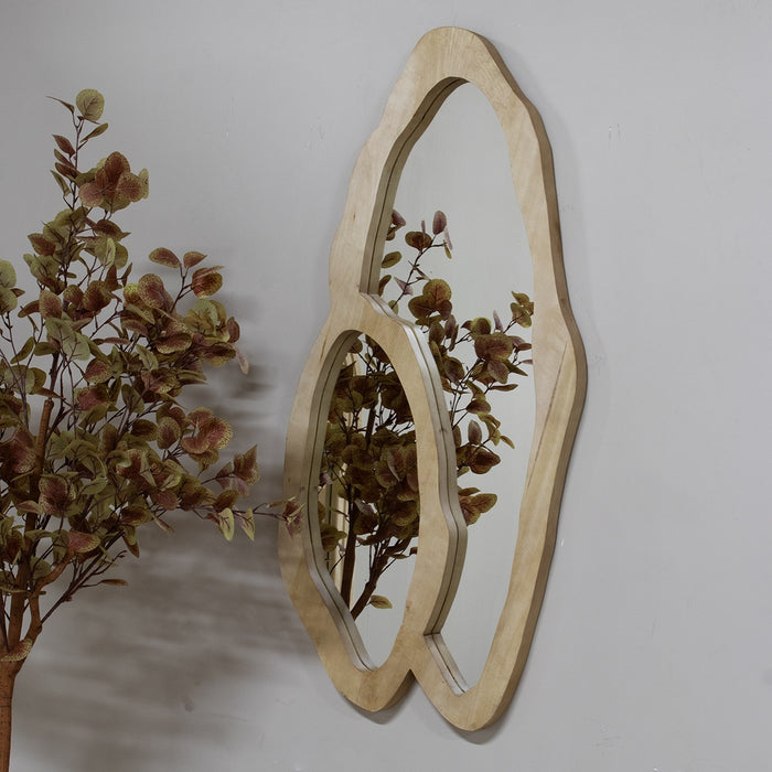 Giga Meubel - Spiegel Organisch - Naturel Mangohout - 57x4x108cm - Christa