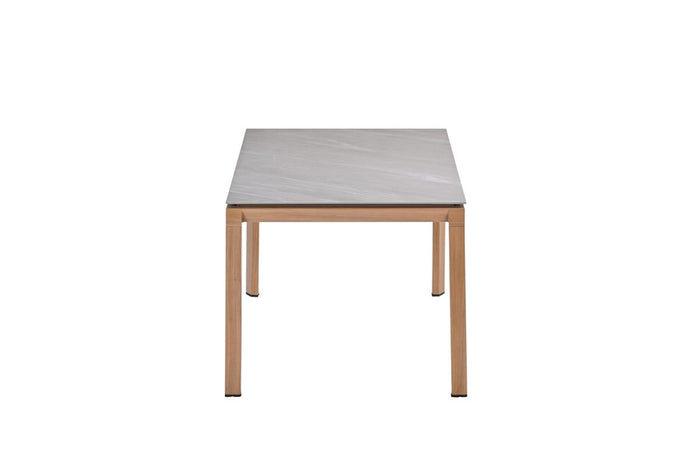 Domingo tafel - 160x90 cm - light teaklook - Centostone Napoli sand