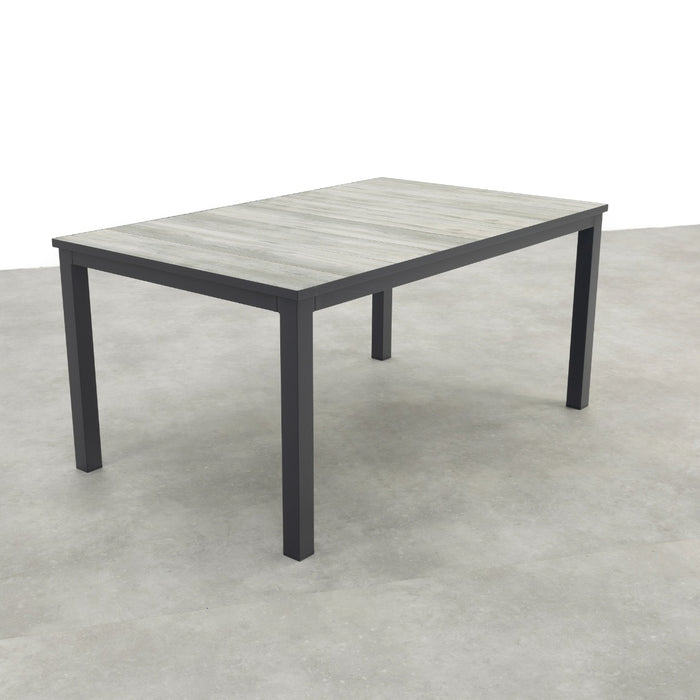 Hartman Comino dining tuintafel 163x105 cm. - Keramiek|Grijs