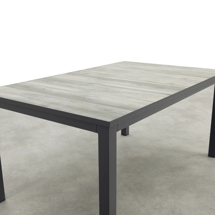 Hartman Comino dining tuintafel 163x105 cm. - Keramiek|Grijs