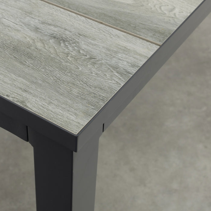 Hartman Comino dining tuintafel 163x105 cm. - Keramiek|Grijs