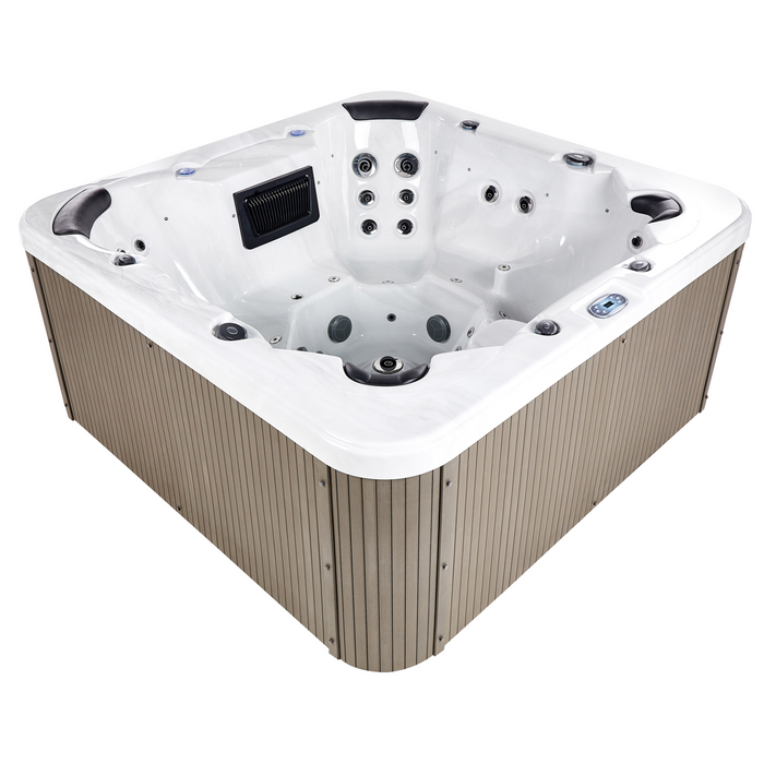 Beliani - VILLARRICA - Buiten hottub met LED - Wit - Acryl