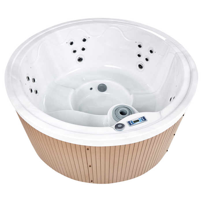 Beliani - MARFIL - Buiten hottub met LED - Wit - Acryl