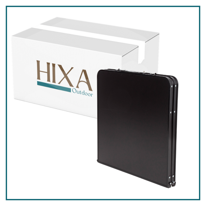 HIXA Campingtafel Vouwtafel Inklapbare tafel Strandtafel Zwart Vers...