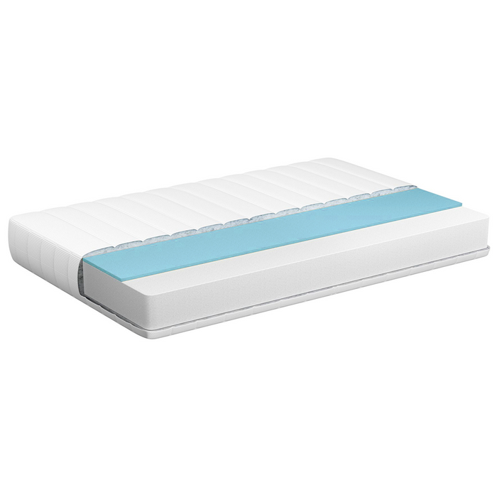 Beliani - PETITE - Schuimmatras - Wit - 90 x 200 cm - Polyester