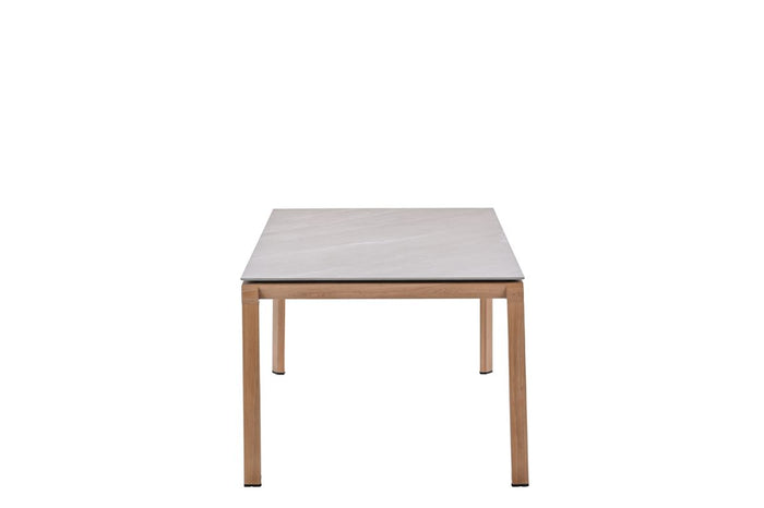 Domingo tafel - 230x100 cm - light teaklook - Centostone Napoli sand