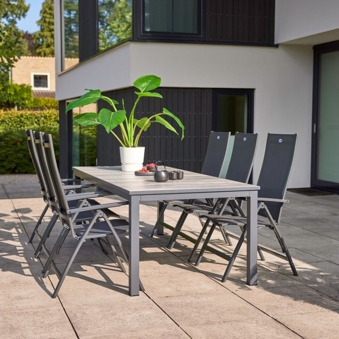 Hartman Comino dining tuintafel 223x105 cm. - Keramiek|Grijs