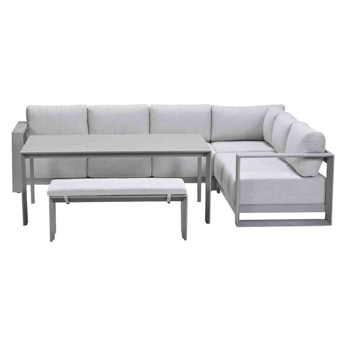 Garden Impressions Malakka lounge dining set 6-delig - taupe