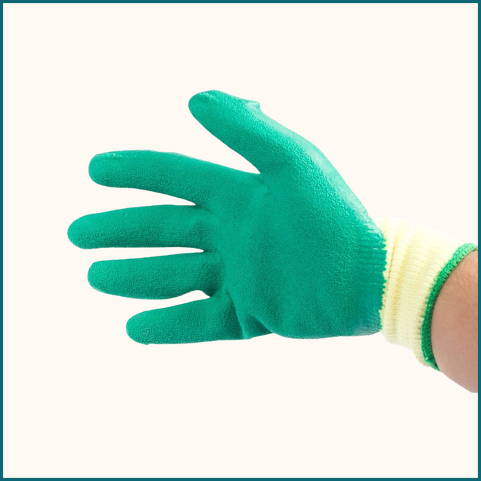HIXA Tuinhandschoenen Extra Grip Latex Groen One Size