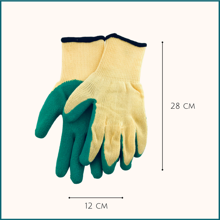 HIXA Tuinhandschoenen Extra Grip Latex Groen One Size
