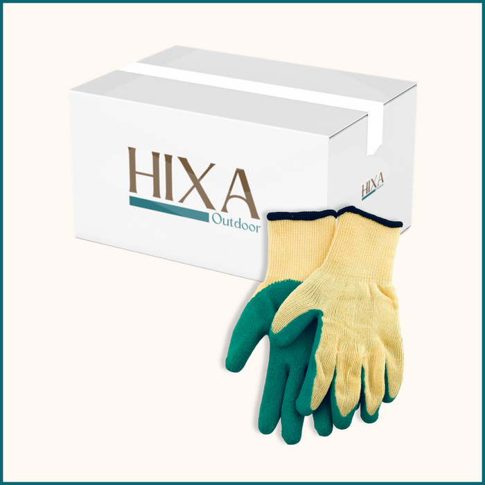 HIXA Tuinhandschoenen Extra Grip Latex Groen One Size
