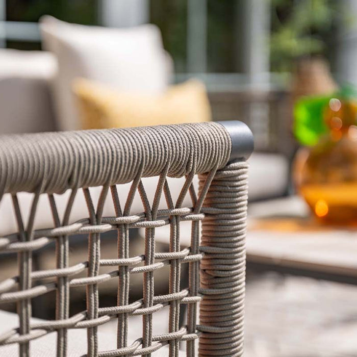 Teramon loungeset - 3-dlg. - c. black - rope taupe - desert sand