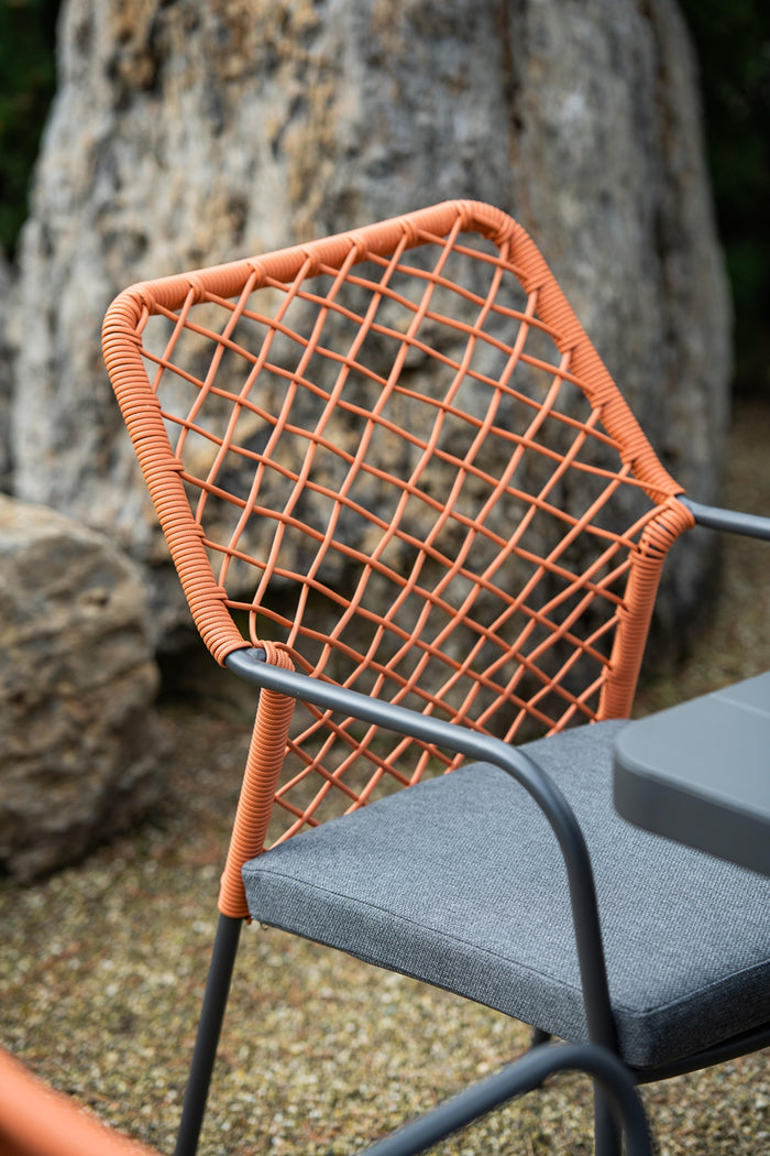 5-delige tuinset Dido tuinstoelen koper - Rimini tafel