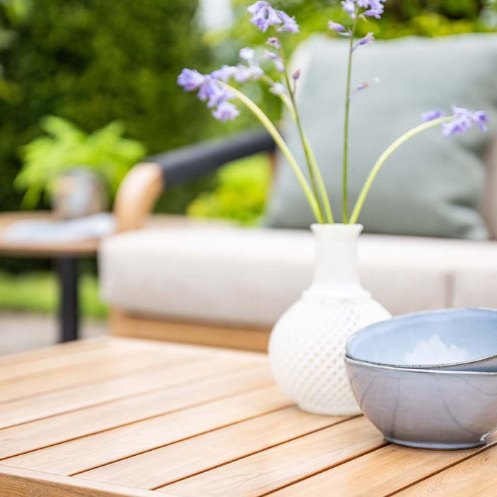 Monti loungeset - 4-dlg - light teaklook - rope lava zwart - gobi sand