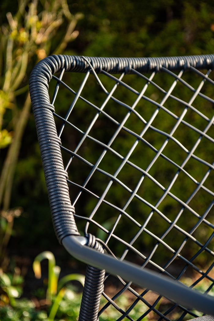 5-delige tuinset Dido tuinstoelen zwart - Vigo tafel
