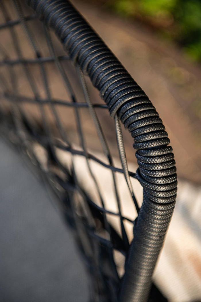 5-delige tuinset Dido tuinstoelen zwart - Vigo tafel