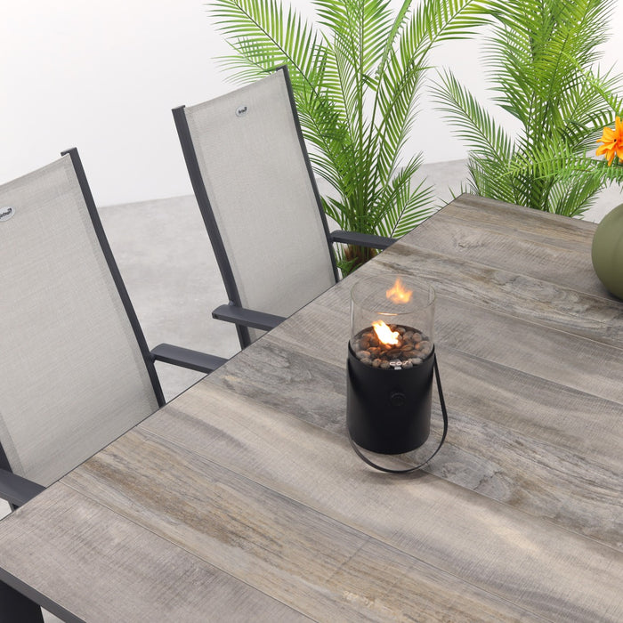 Hartman Monza|Kings verstelbare tuinset antraciet - 180x100 cm. - 5-delig