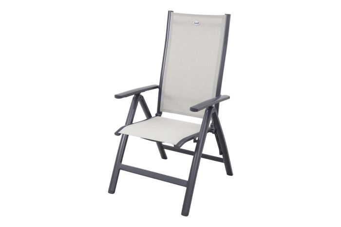 Hartman Monza|Kings verstelbare tuinset antraciet - 180x100 cm. - 5-delig