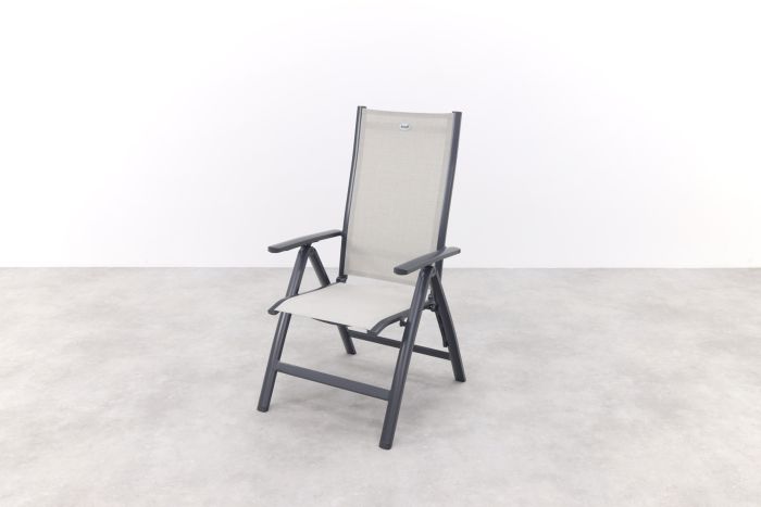 Hartman Monza|Kings verstelbare tuinset antraciet - 180x100 cm. - 5-delig