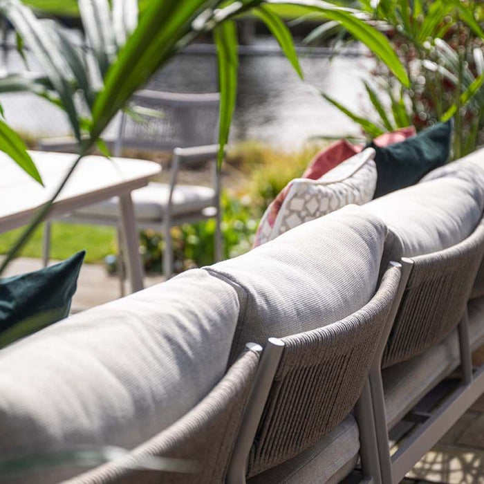 Barcelona lounge-diningset - 5-dlg. - taupe - grey sand - valley sand