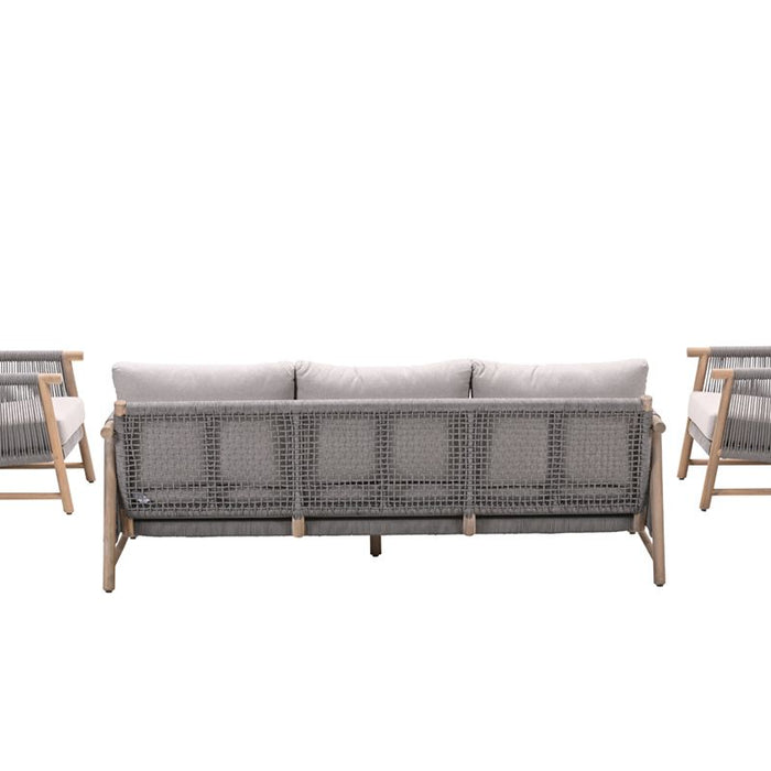 Meteor loungeset - 4-dlg. acaciahout met white wash - sand