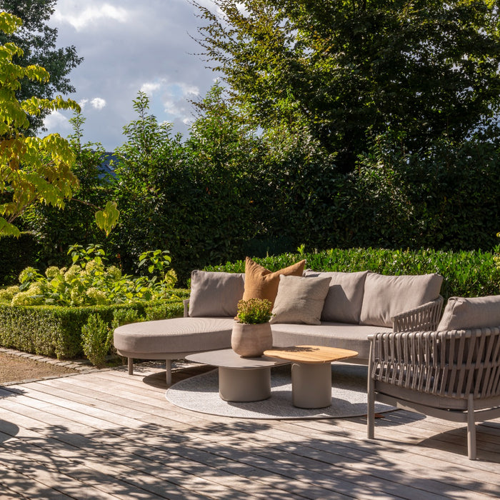 Taste by 4 Seasons Demi Salontafel set (2-delig) - Keramiek|teak - Latte