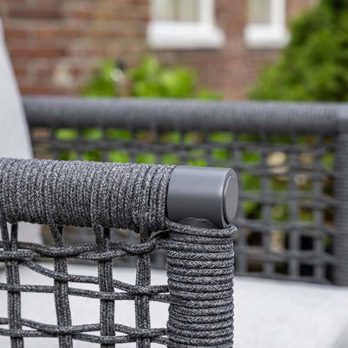 Teramon loungeset - 3-dlg. - c. black - rope dark grey - valley sand