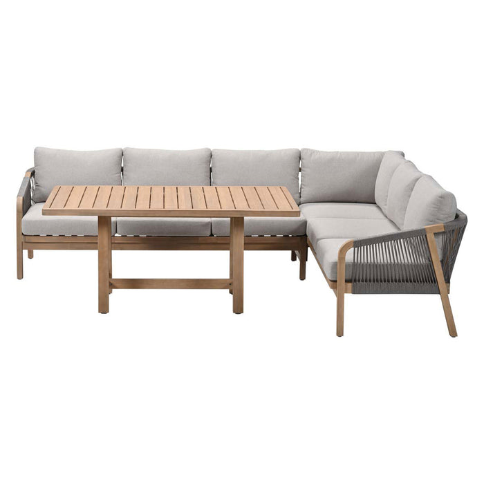 Garden Impressions Alora lounge dining set 3-delig rechts - grey sand