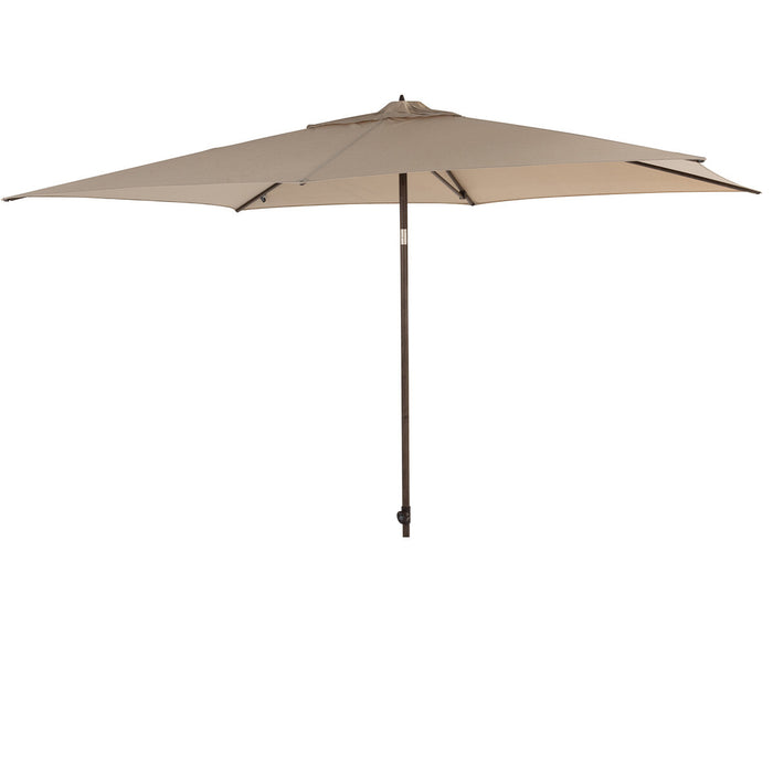 4 Seasons Azzurro stokparasol 200x300 cm beach solefin - Wenge frame