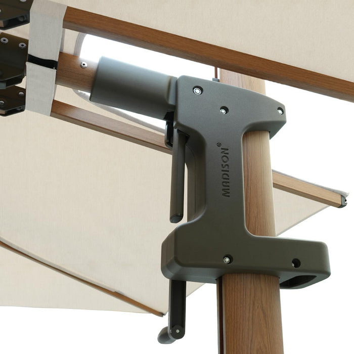 Madison Braga zweefparasol 355x300 cm - mellow champagne olefin