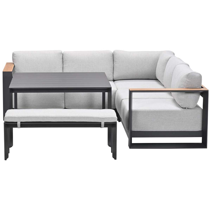 Garden Impressions Malakka lounge dining set 5-delig - light teak look