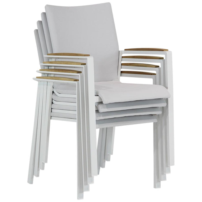 Lifestyle Garden FurnitureTuinsets met vuurtafel - Wit - 6