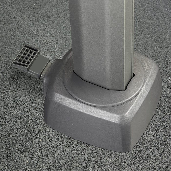 Platinum Challenger parasol T2 Premium - 2,6 x 3,5 m. - Havana Taupe