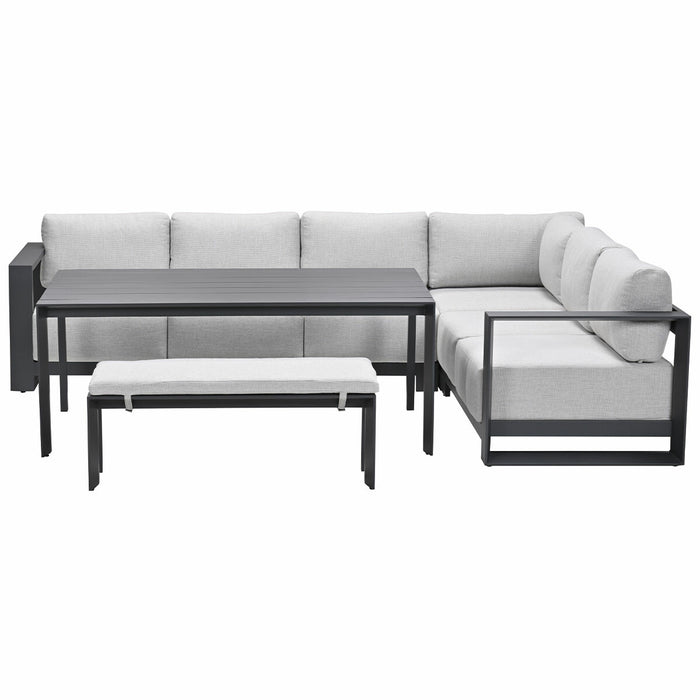 Garden Impressions Malakka lounge dining set 6-delig - valley sand