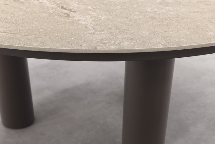 4 Seasons Arizona ronde tuintafel Ø160 cm. - zand|terre