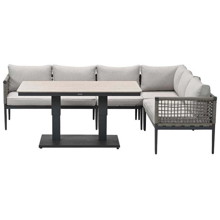 Garden Impressions Burela lounge dining set 5-delig rechts - taupe