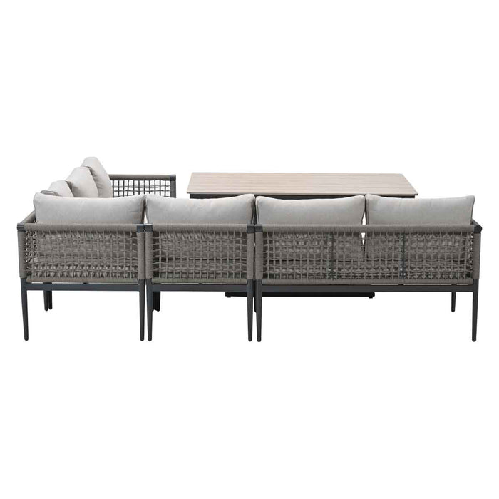 Garden Impressions Burela lounge dining set 5-delig rechts - taupe