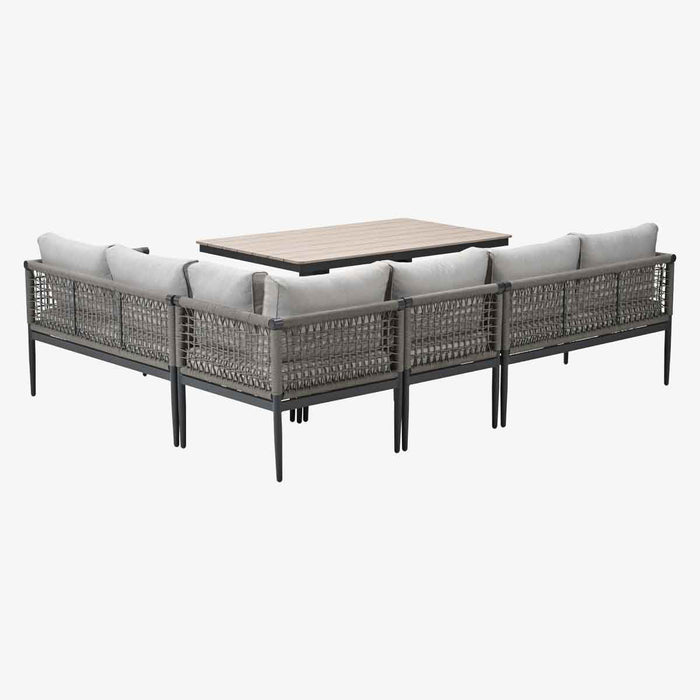 Garden Impressions Burela lounge dining set 5-delig rechts - taupe