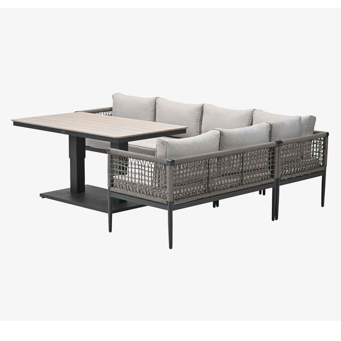 Garden Impressions Burela lounge dining set 5-delig rechts - taupe